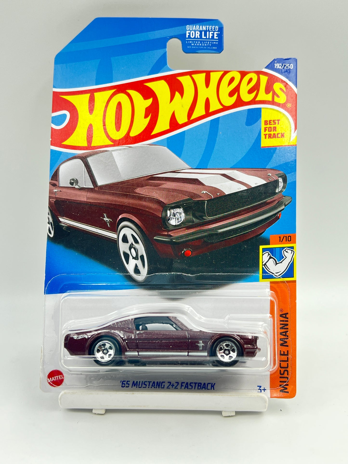 MILD SOFT CORNER - IMPORTED - HOT WHEELS -  65 MUSTANG 2+2 - BROWN - 3A