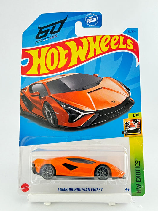 LAMBORGHINI SIAN FKP 37 - ORANGE -- IMPORTED - 5D - Its Fun- Hot wheels - matchbox - diecast