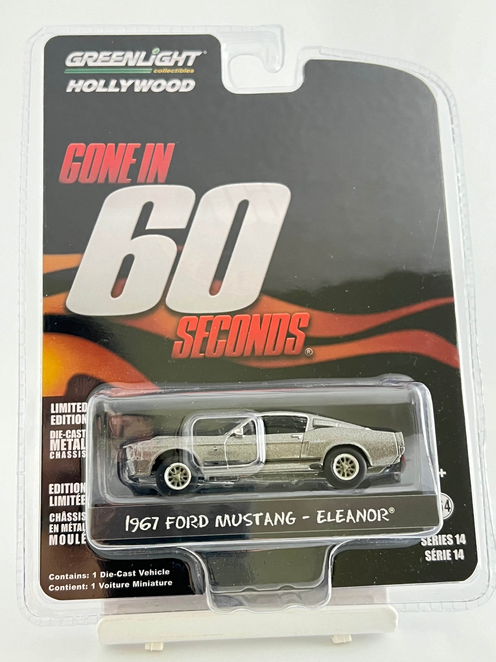 1967 Ford Mustang Eleanor Diecast Model Car 1:64 Scale - Gone In 60 Seconds Edition