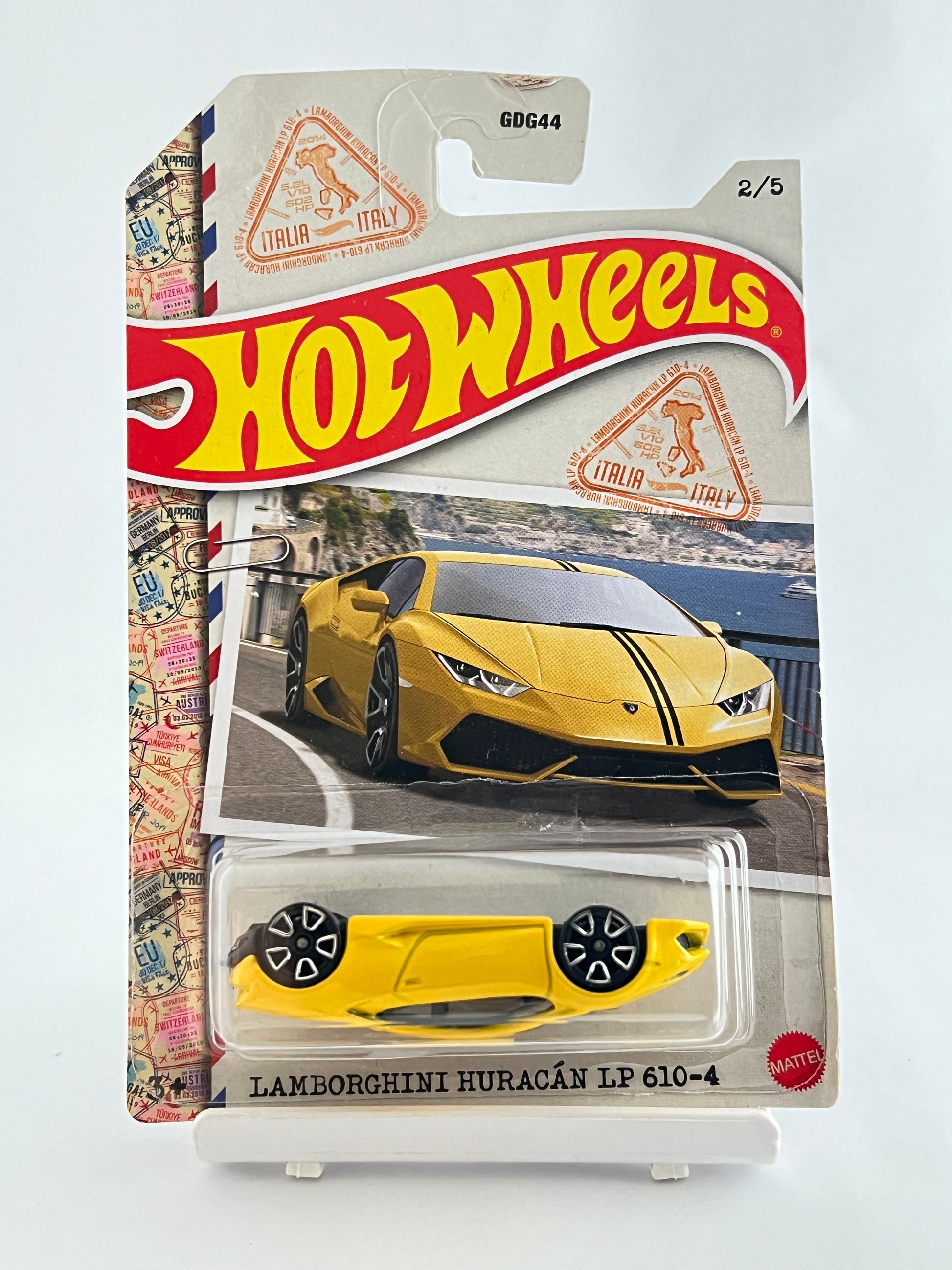 LAMBORGHINI HURACAN LP 610-4 - CAR UPSIDE DOWN INSIDE BLISTER - 4D - Its Fun- Hot wheels - matchbox - diecast