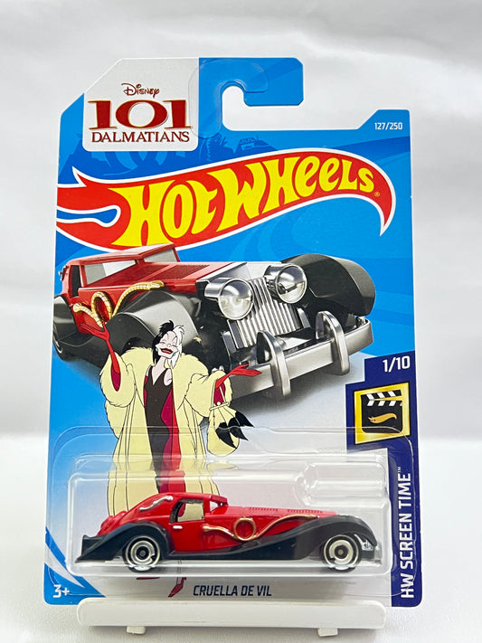 HOT WHEELS - BLISTER DAMAGED - CRUELLS DE VIL - 3D