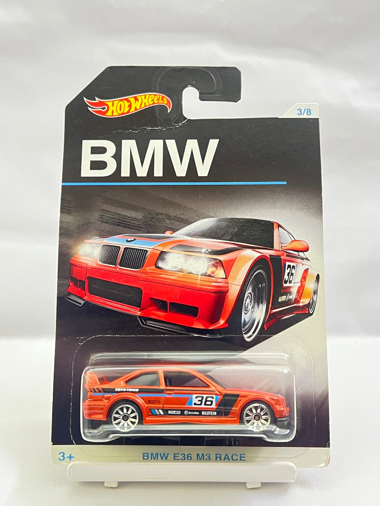 HOT WHEELS - BMW E36 M3 RACE - VERY RARE - CARD CONDITION AS IN PIC -  1C