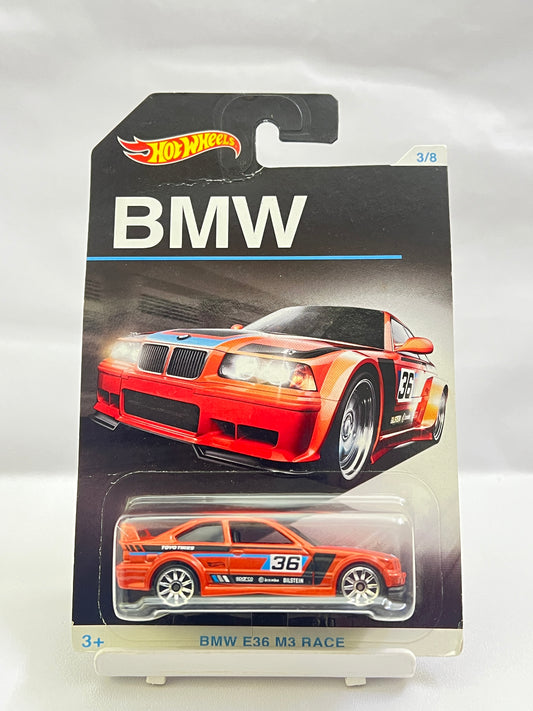 HOT WHEELS - BMW E36 M3 RACE - VERY RARE - CARD CONDITION AS IN PIC -  1C