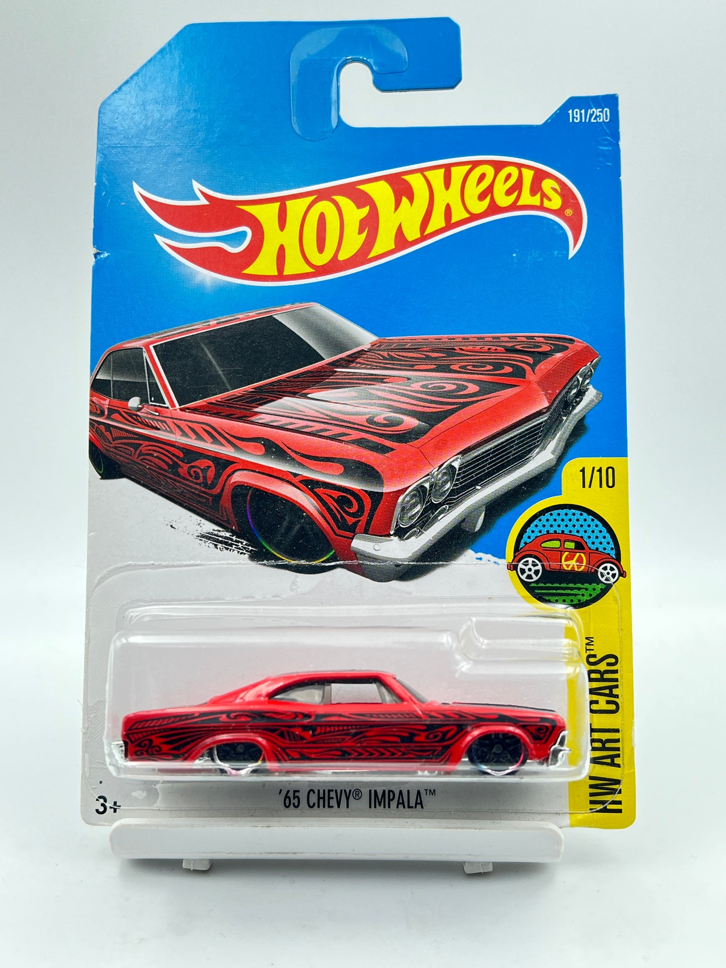 HOT WHEELS - 65 CHEVY IMPALA - RED - 6A