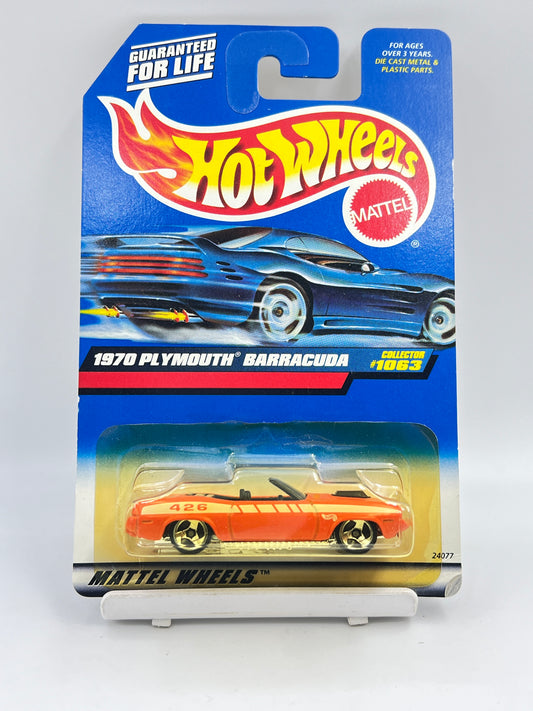 YELLOW BLISTER - IMPORTED - HOT WHEELS -  1970 PLYMOUTH BARRACUDA - 6A