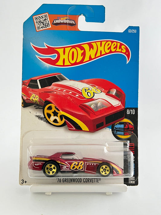 76 GREENWOOD CORVETTE - BLISTER CRACK - 5E - Its Fun- Hot wheels - matchbox - diecast