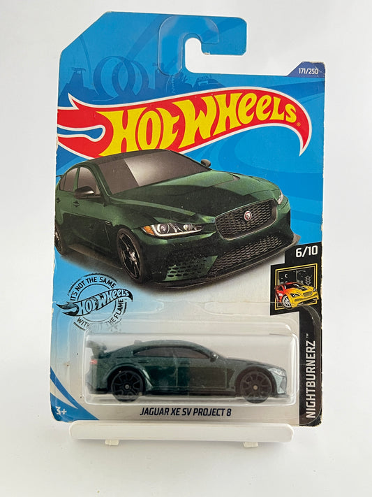 JAGUAR XE SV PROJECT 8 - GREEN -4A - Its Fun- Hot wheels - matchbox - diecast