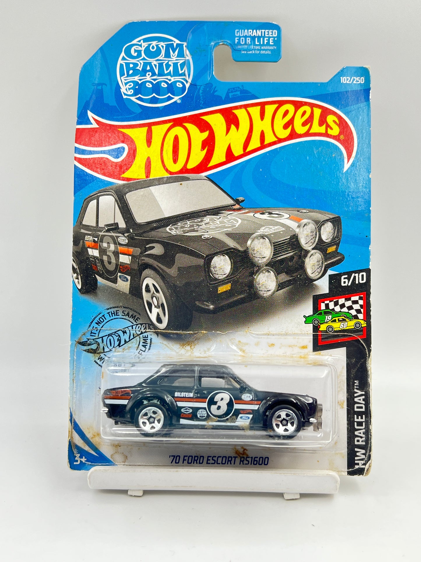 DIRTY CARD / CREASED - IMPORTED - HOT WHEELS -  70 FORD ESCORT RS1600 - 7A