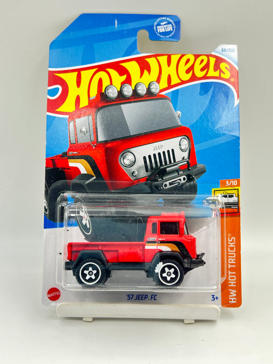 IMPORTED - HOT WHEELS -  57 JEEP FC - RED - 7A