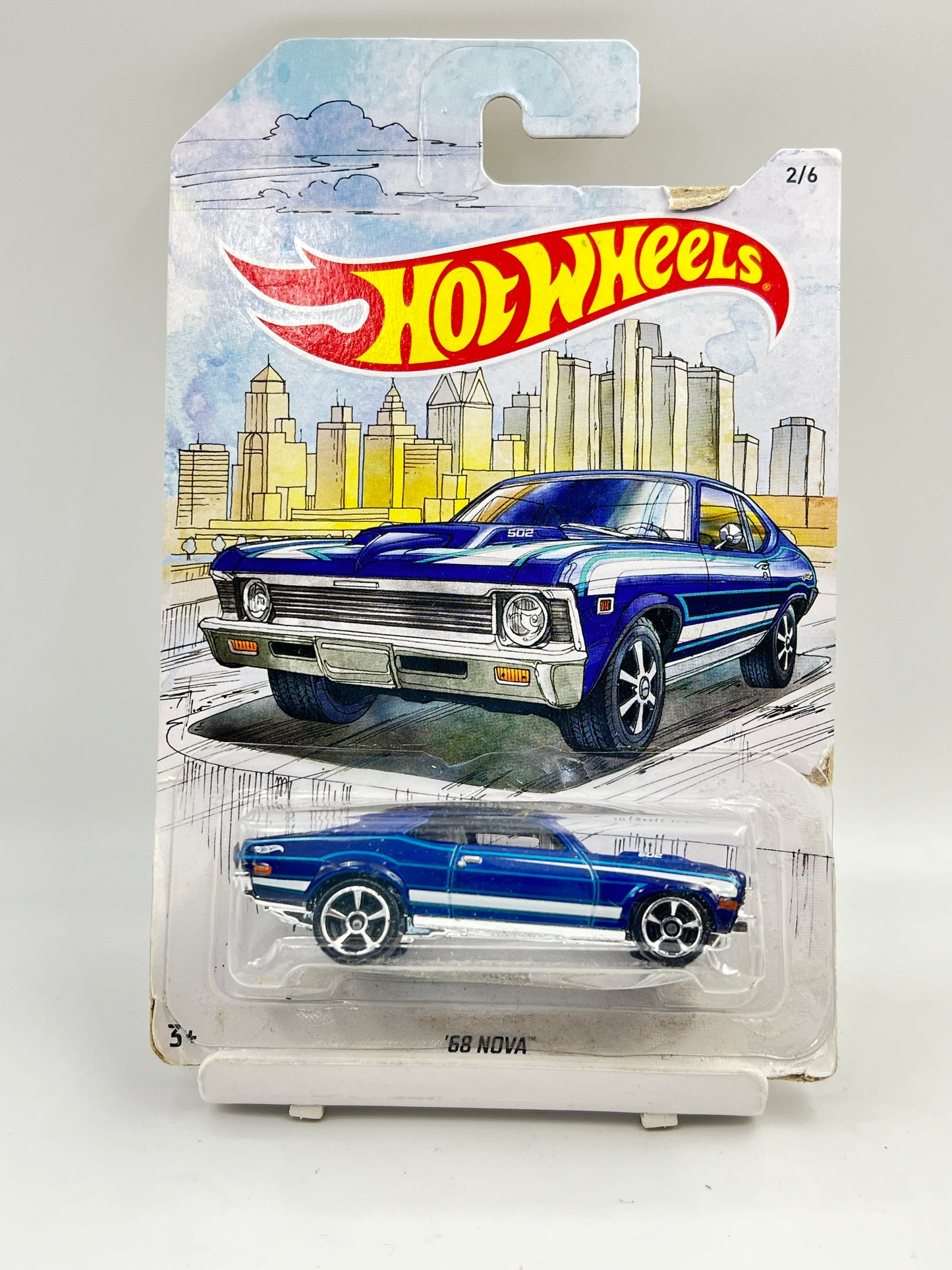 MILD CARD DAMAGE - HOT WHEELS - 68 NOVA - 7A