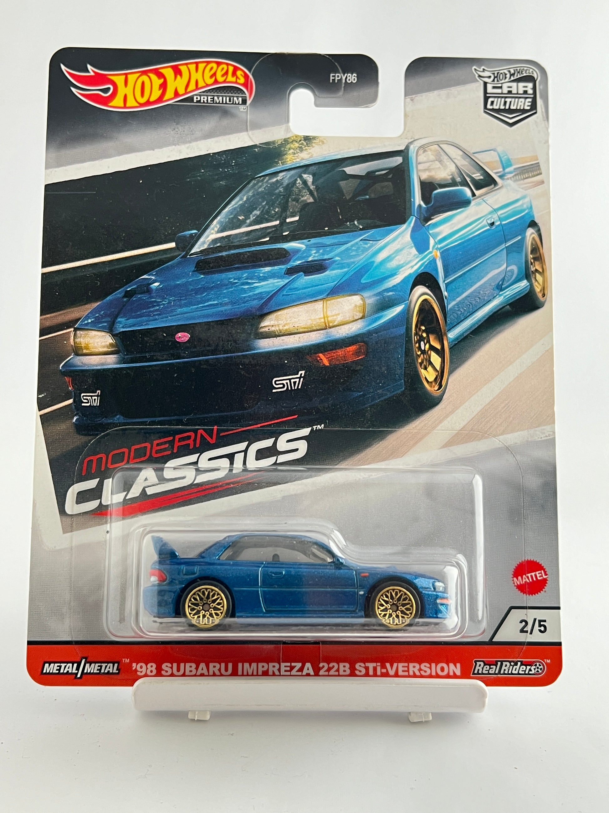 PREMIUM - 98 SUBARU IMPREZA 22B STi VERSION - 5B - Its Fun- Hot wheels - matchbox - diecast