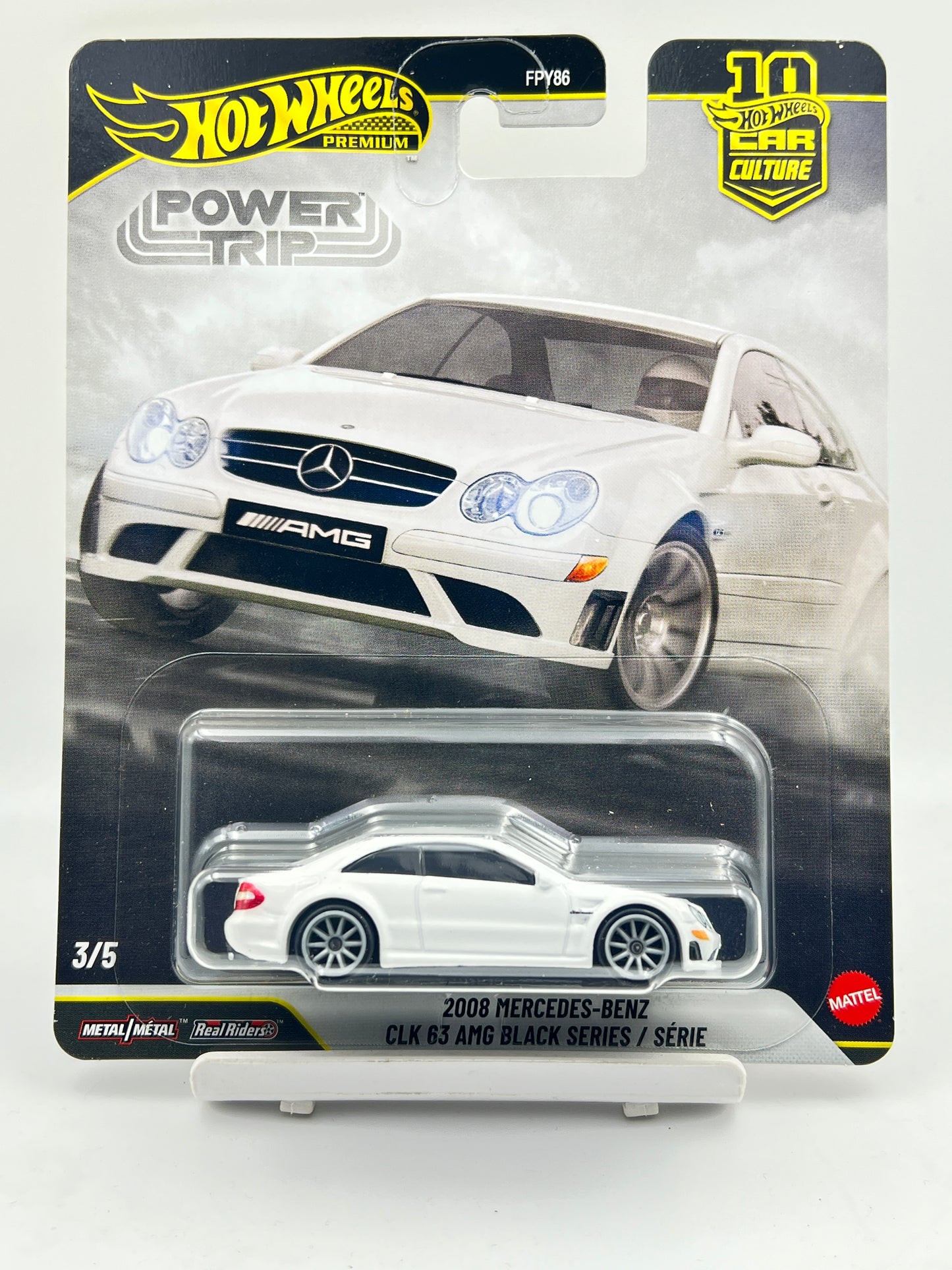 IMPORTED - HOT WHEELS - PREMIUM - POWER TRIP - 2008 MERCEDES BENZ CLK 63 AMG BLACK SERIES - 1G