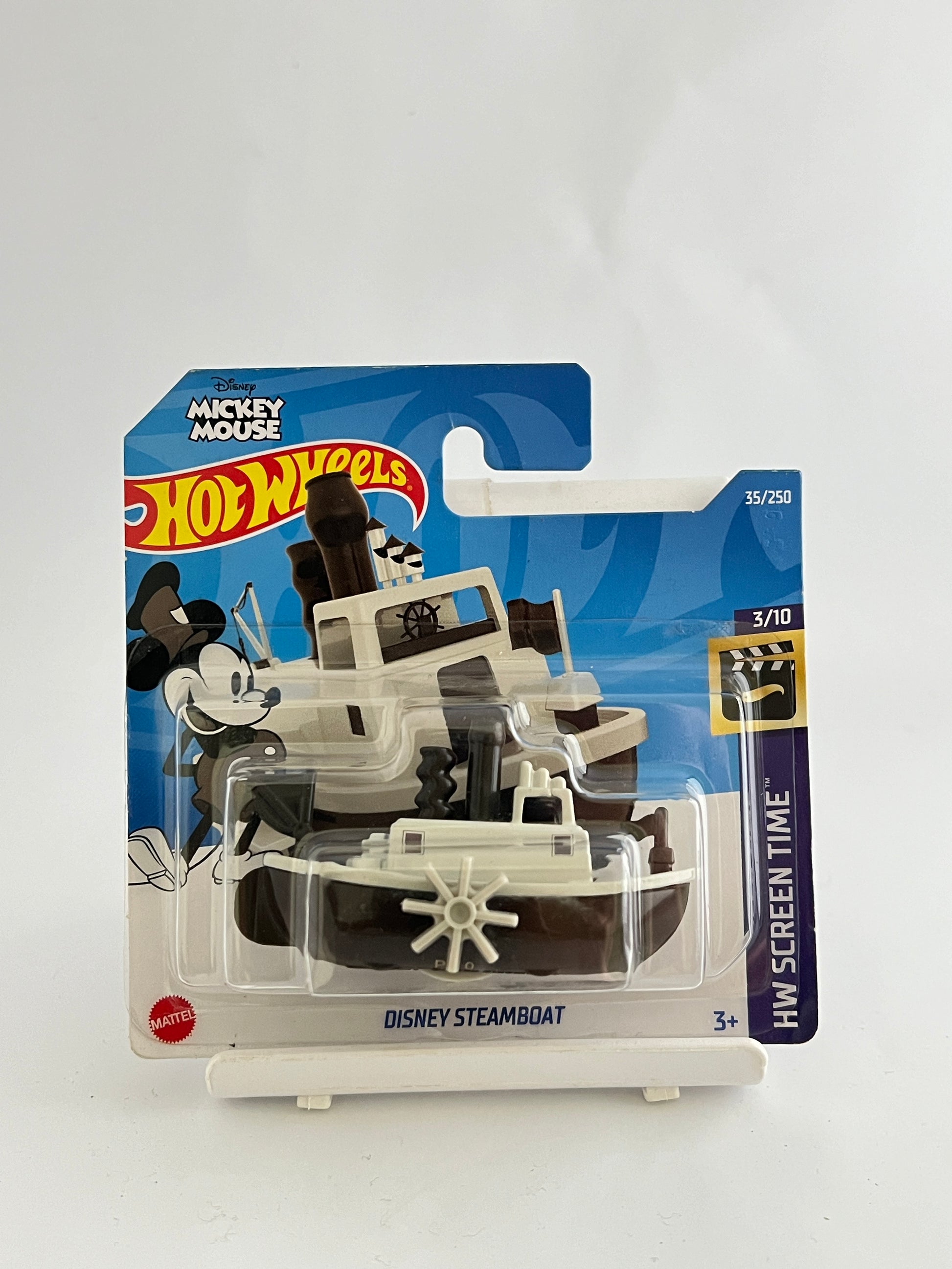 DISNEY STEAMBOAT - BROWN BASE - SHORT CARD - 4E - Its Fun- Hot wheels - matchbox - diecast