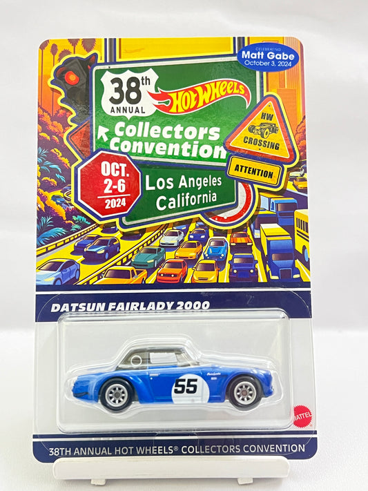 HOT WHEELS - 38TH ANNUAL HOT WHEELS COLLECTORS CONVENTION - DATSUN FAIRLADY 2000 - LIMITED EDITION (446/4000) ONLY - MATT GABE