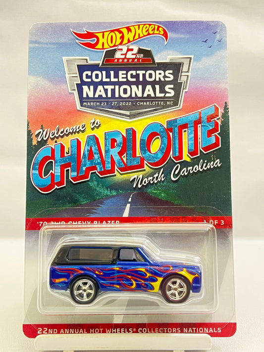HOT WHEELS - 22ND ANNUAL COLLECTORS NATIONALS - 70 2WD CHEVY BLAZER - LIMITED EDITION (806/6200)