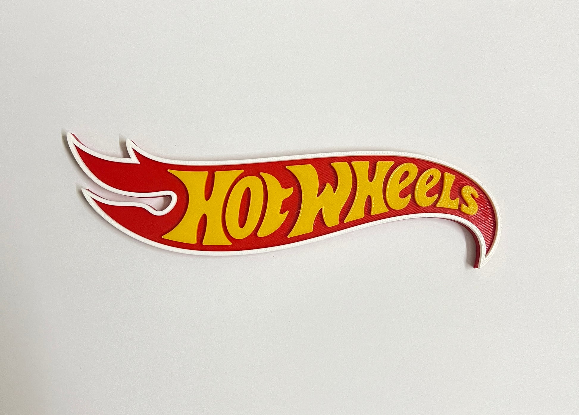 HOT WHEELS LOGO - 3D PRINTED - SMALL SIZE - Its Fun- Hot wheels - matchbox - diecast