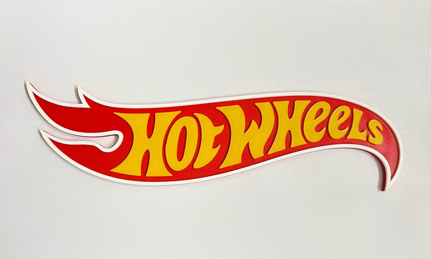 HOT WHEELS LOGO - 3D PRINTED - BIG SIZE - Its Fun