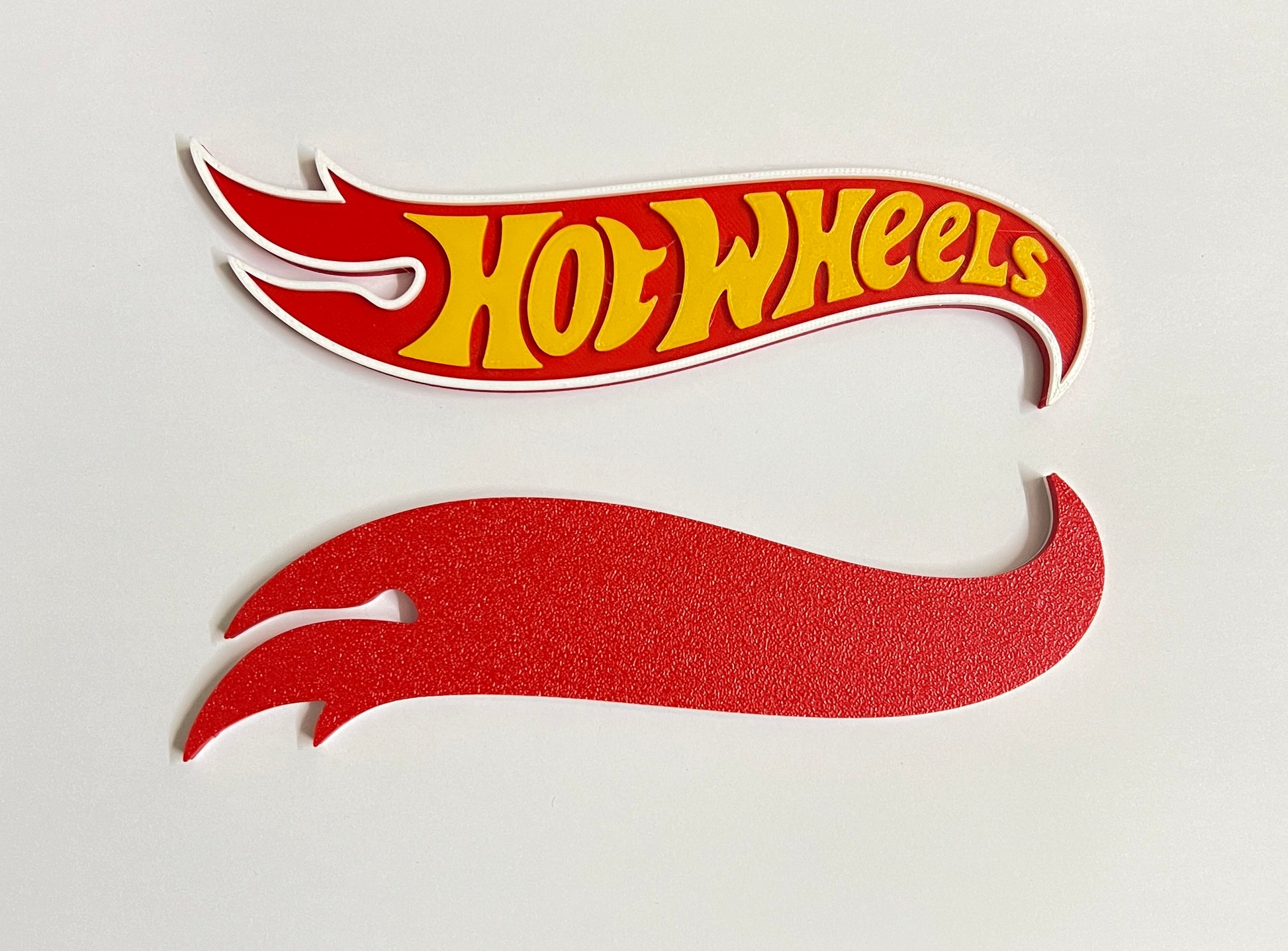 HOT WHEELS LOGO - 3D PRINTED - SMALL SIZE - Its Fun- Hot wheels - matchbox - diecast