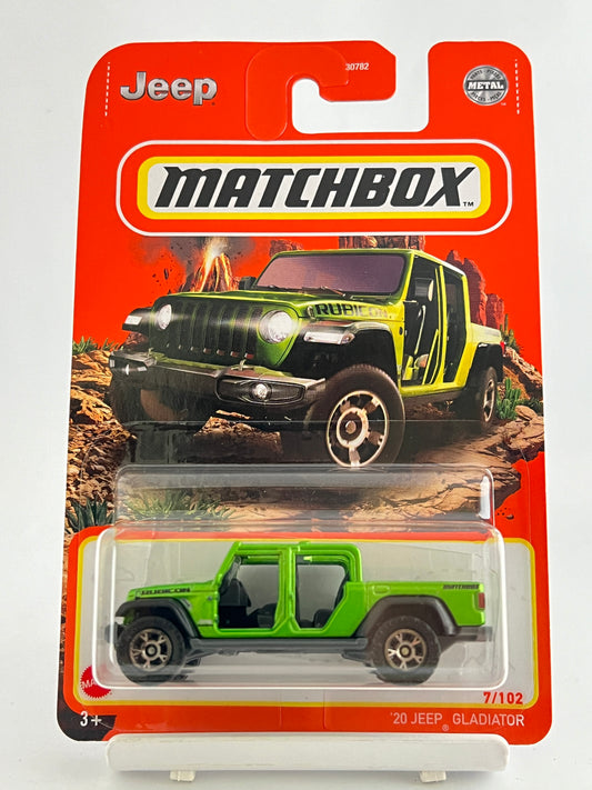 20 JEEP GLADIATOR - GREEN - Its Fun- Hot wheels - matchbox - diecast