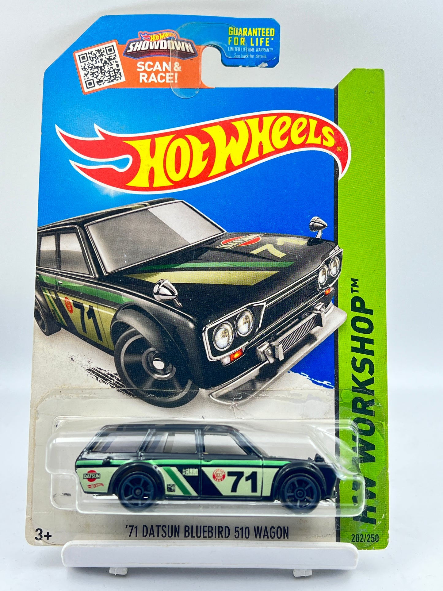 HOT WHEELS - 71 DAYSUN BLUEBIRD 510 WAGON - PAINT ISSUE - 4A