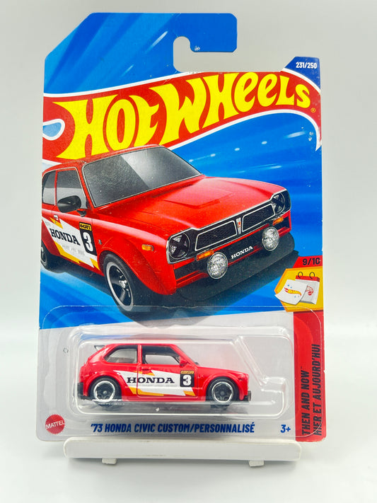 HOT WHEELS - HONDA CIVIC CUSTOM - RED - C2