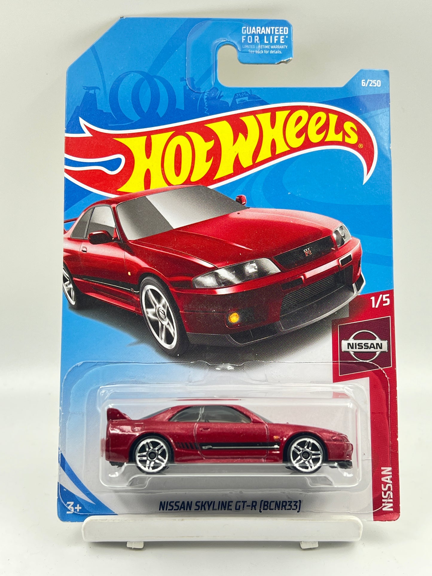 HOT WHEELS - NISSAN SKYLINE GT-R (BCNR33) -RED- 4E