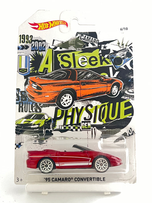95 CAMARO CONVERTIBLE - CARD ART - 4A - Its Fun- Hot wheels - matchbox - diecast