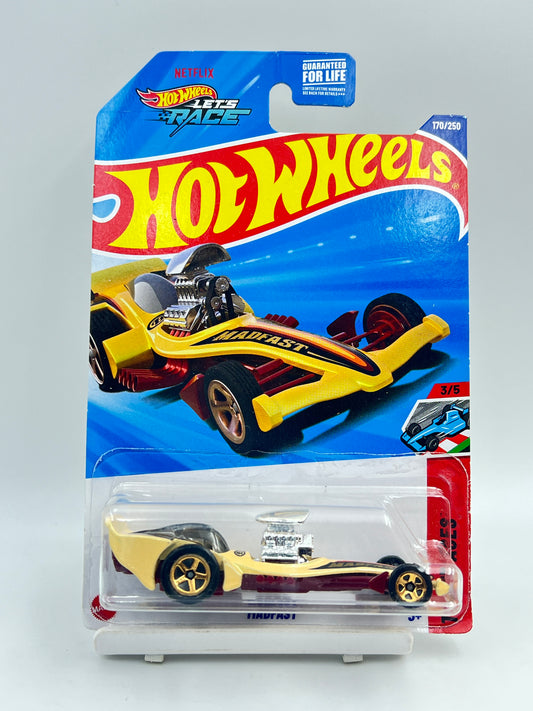 BLISTER DAMAGE - IMPORTED - HOT WHEELS -  MAD FAST - 3B