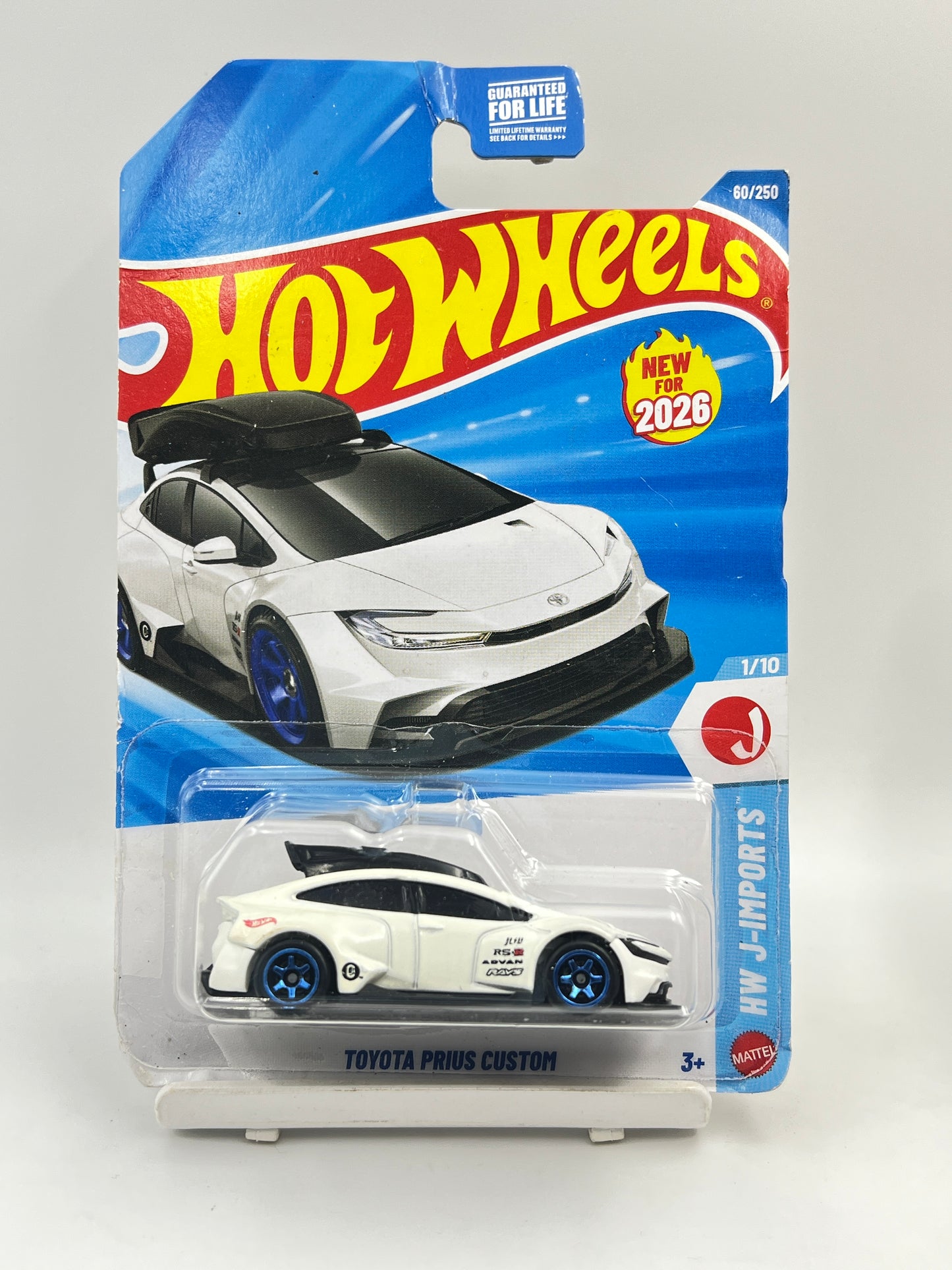 CREASED CARD - IMPORTED - HOT WHEELS -  TOYOTA PRIUS CUSTOM - 3A