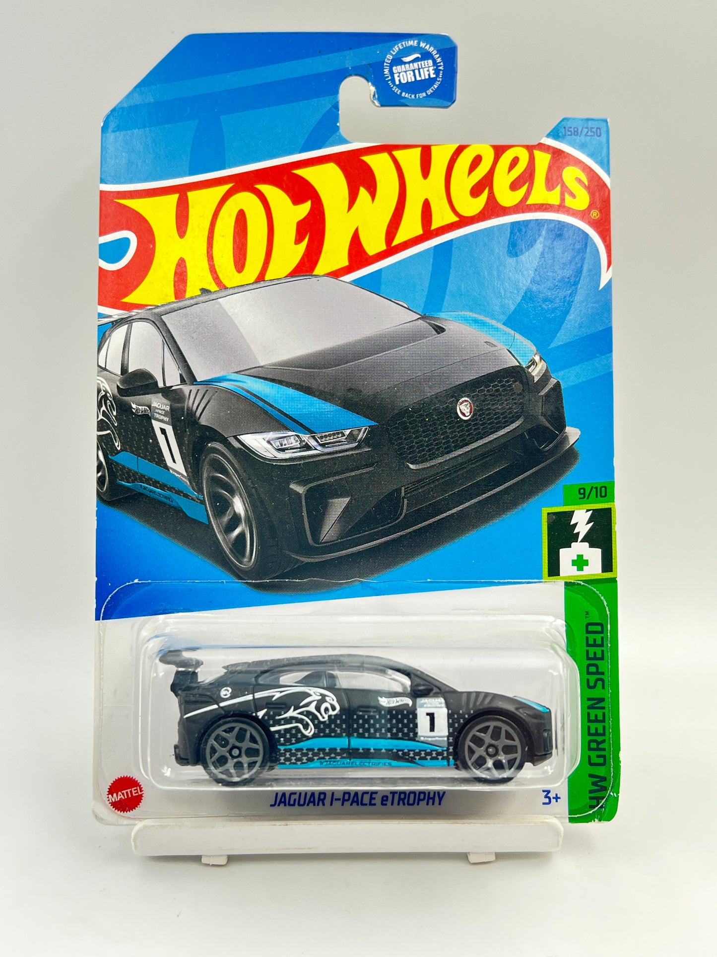 ( CARD AS IN PIC ) - IMPORTED - HOT WHEELS -  JAGUAR I-PACE TROPHY - 2A