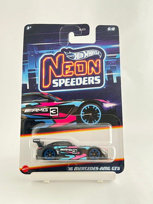 NEON SPEEDERS - 16 MERCEDES AMG GT3 -4C - Its Fun- Hot wheels - matchbox - diecast