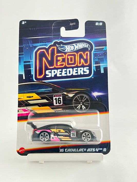 NEON SPEEDERS - 16 CADILLAC ATS-V R - 4C - Its Fun- Hot wheels - matchbox - diecast