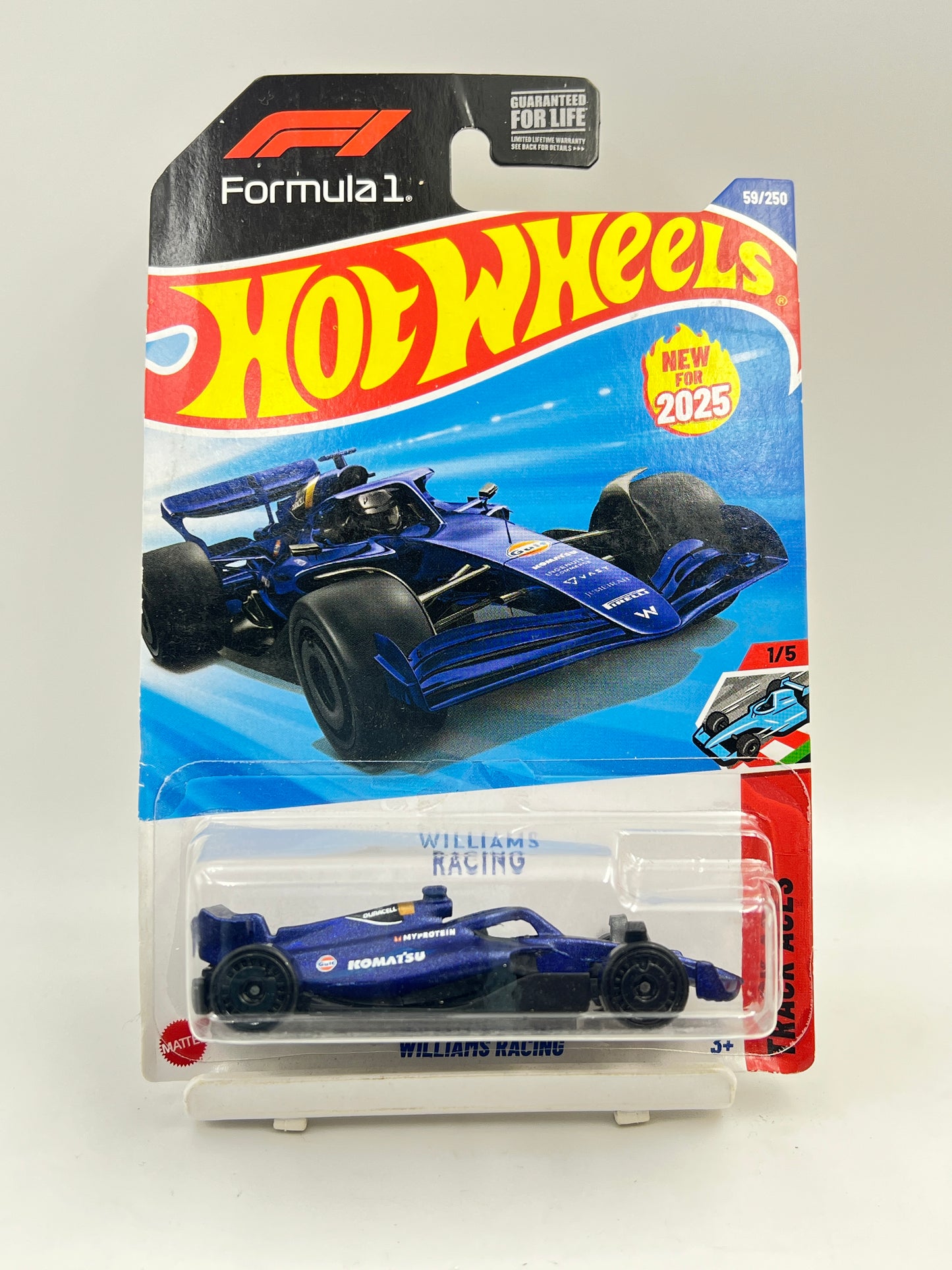 MILD CARD DAMAGE - IMPORTED - HOT WHEELS -  WILLIAMS RACING - 6A