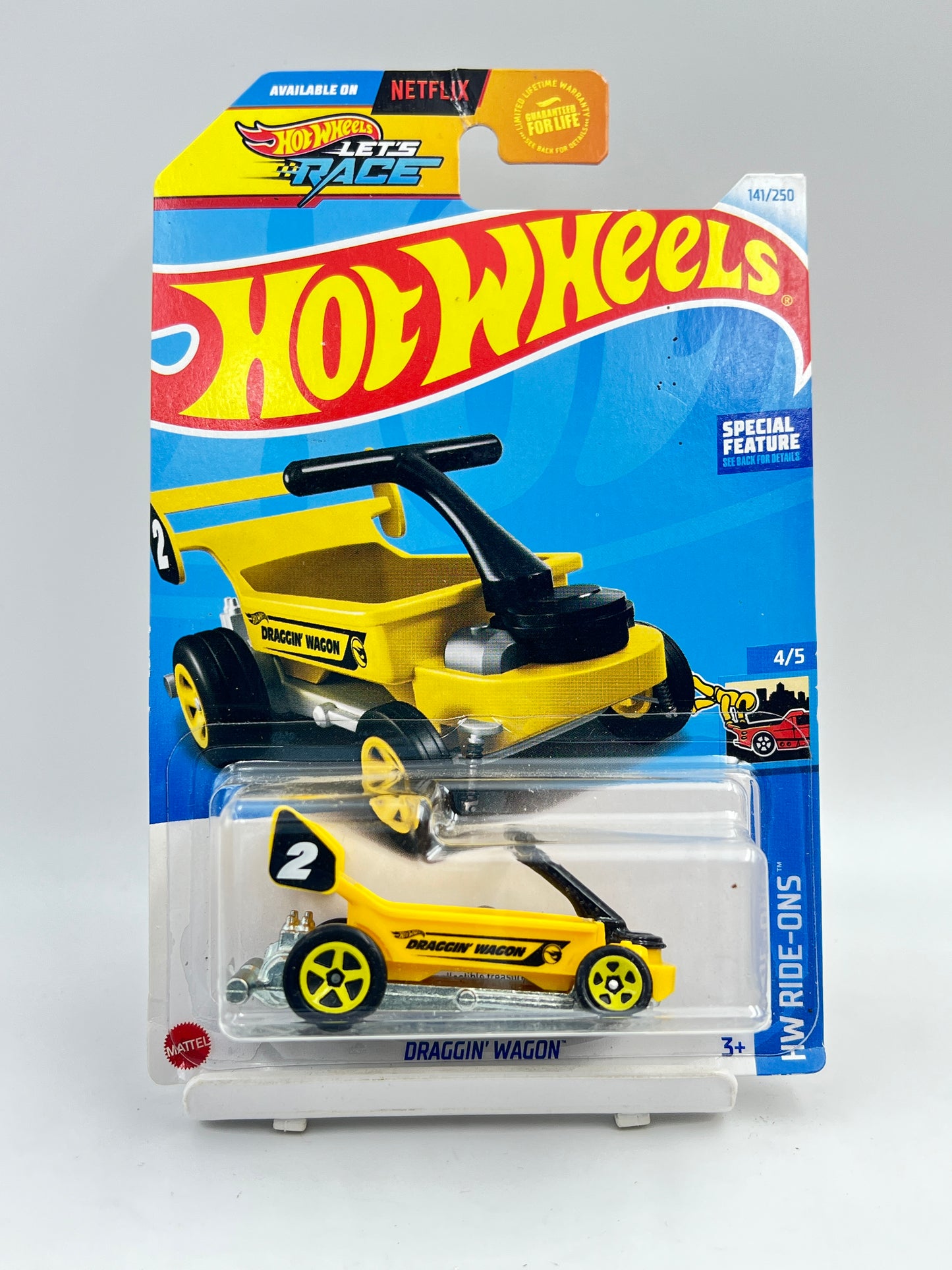 BLISTER DAMAGE - TREASURE HUNT - HOT WHEELS - DRAGGIN WAGON - 2D