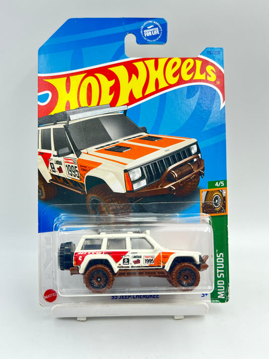 MILD HOOK CREASE - TREASURE HUNT - HOT WHEELS - 95 JEEP CHEROKE - 2D