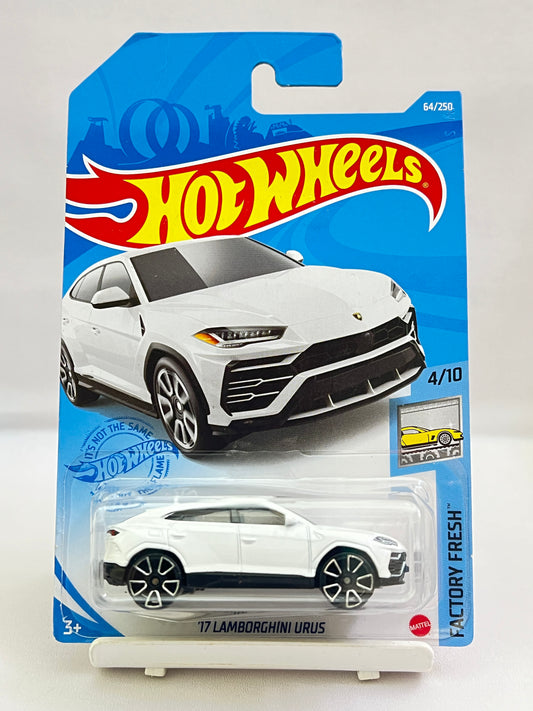 BLISTER BEND - HOT WHEELS - 17 LAMBORGHINI URUS - WHITE - 1C