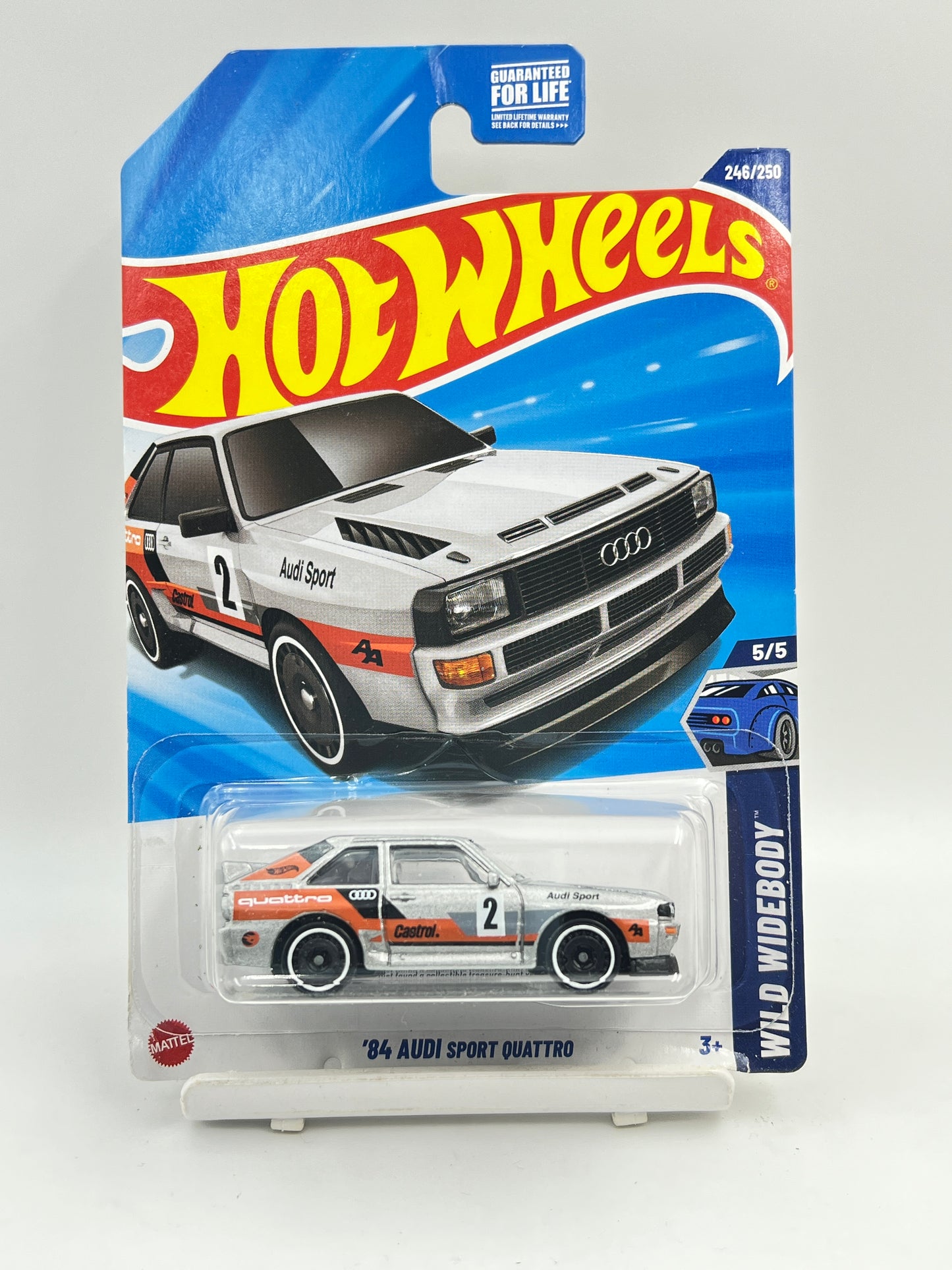 HOOK CREASE - SOFT CORNERS - TREASURE HUNT - HOT WHEELS - 84 AUDI SPORT QUATTRO - 2D