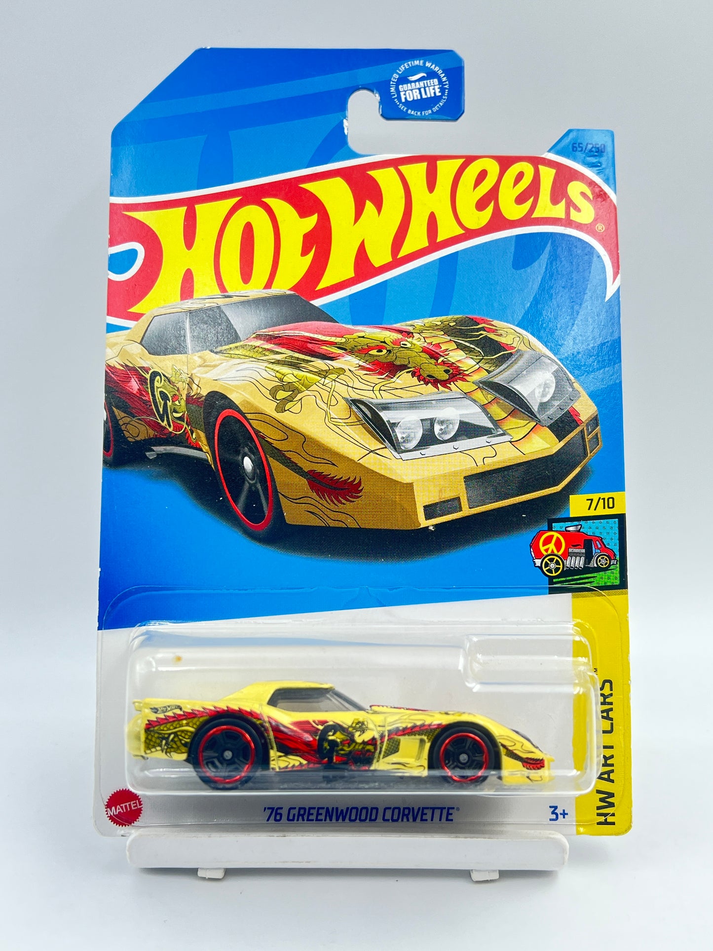 MILD CREASE - IMPORTED - HOT WHEELS -  76 GREENWOOD CORVETTE - 2A