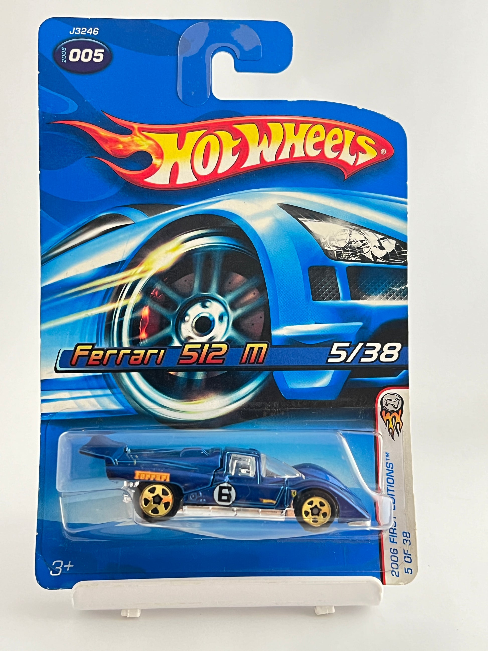 FERRARI 512 M -SLIGHT BLISTER SQUEEZE AT BOTTOM. NO CRACKS -  1C - Its Fun- Hot wheels - matchbox - diecast