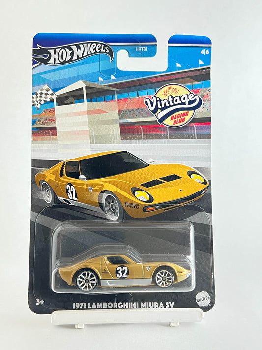 CREASED CARD - VINTAGE RACING CLUB - 1971 LAMBORGHINI MIURA SV -1B - Its Fun