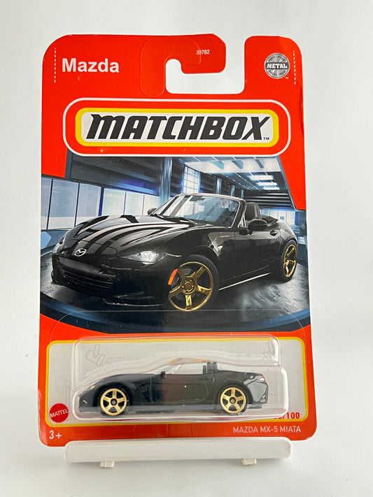 MATCHBOX - MAZDA MX-5 MIATA - BLACK - Its Fun- Hot wheels - matchbox - diecast