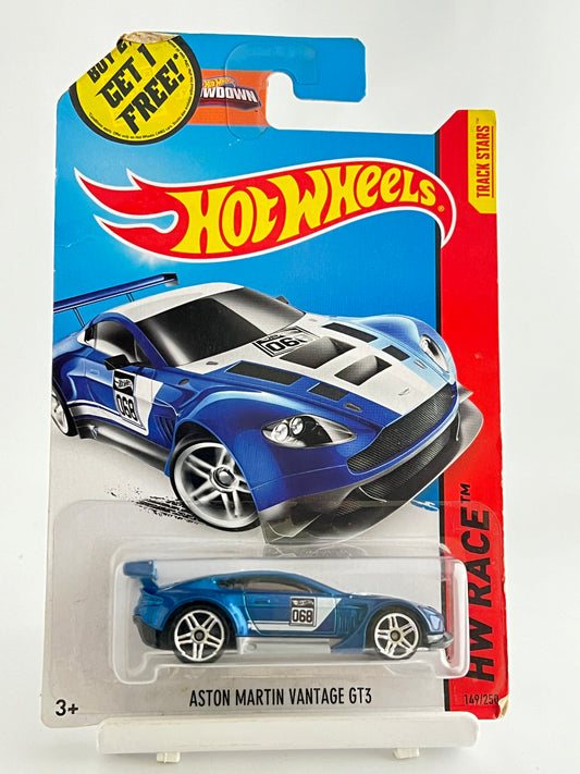 ASTON MARTIN VANTAGE GT3 BLUE - 3C - Its Fun- Hot wheels - matchbox - diecast