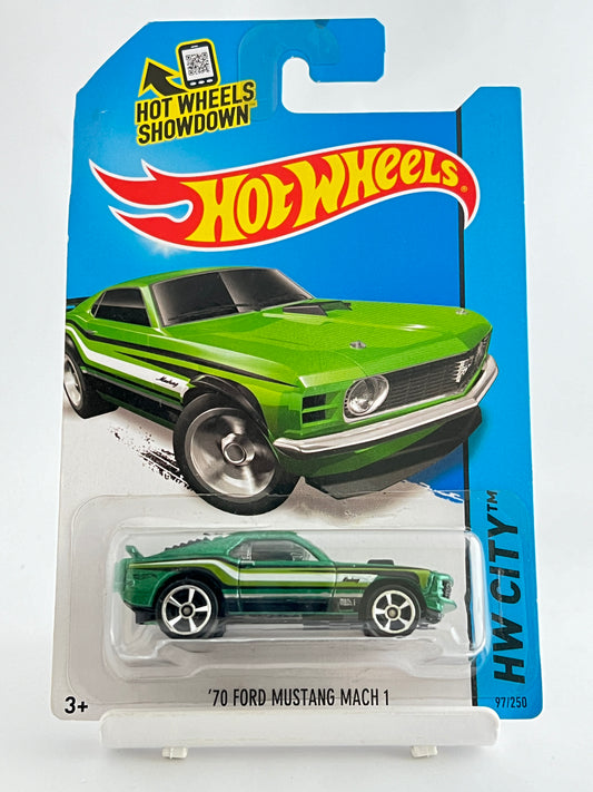 70 FPRD MUSTANG MACH 1 - GREEN -3C - Its Fun- Hot wheels - matchbox - diecast