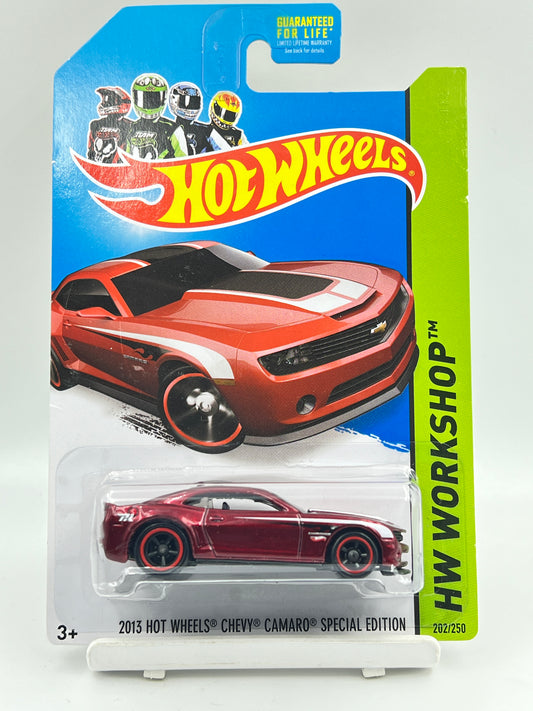 SUPER TREASURE HUNT - MILD BLISTER SQUEEZE - 2013 HOT WHEELS CHEVY CAMARO SPECIAL EDITION WITH PROTECTOR