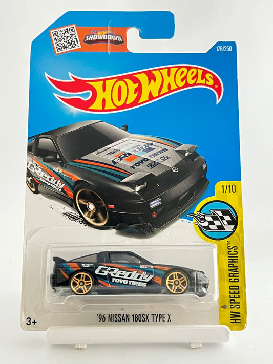 96 NISSAN 180SX TYPE X - 3B - Its Fun- Hot wheels - matchbox - diecast