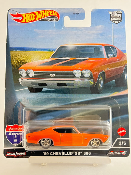 PREMIUM - 69 CHEVELLE SS 396 - 5B - Its Fun- Hot wheels - matchbox - diecast