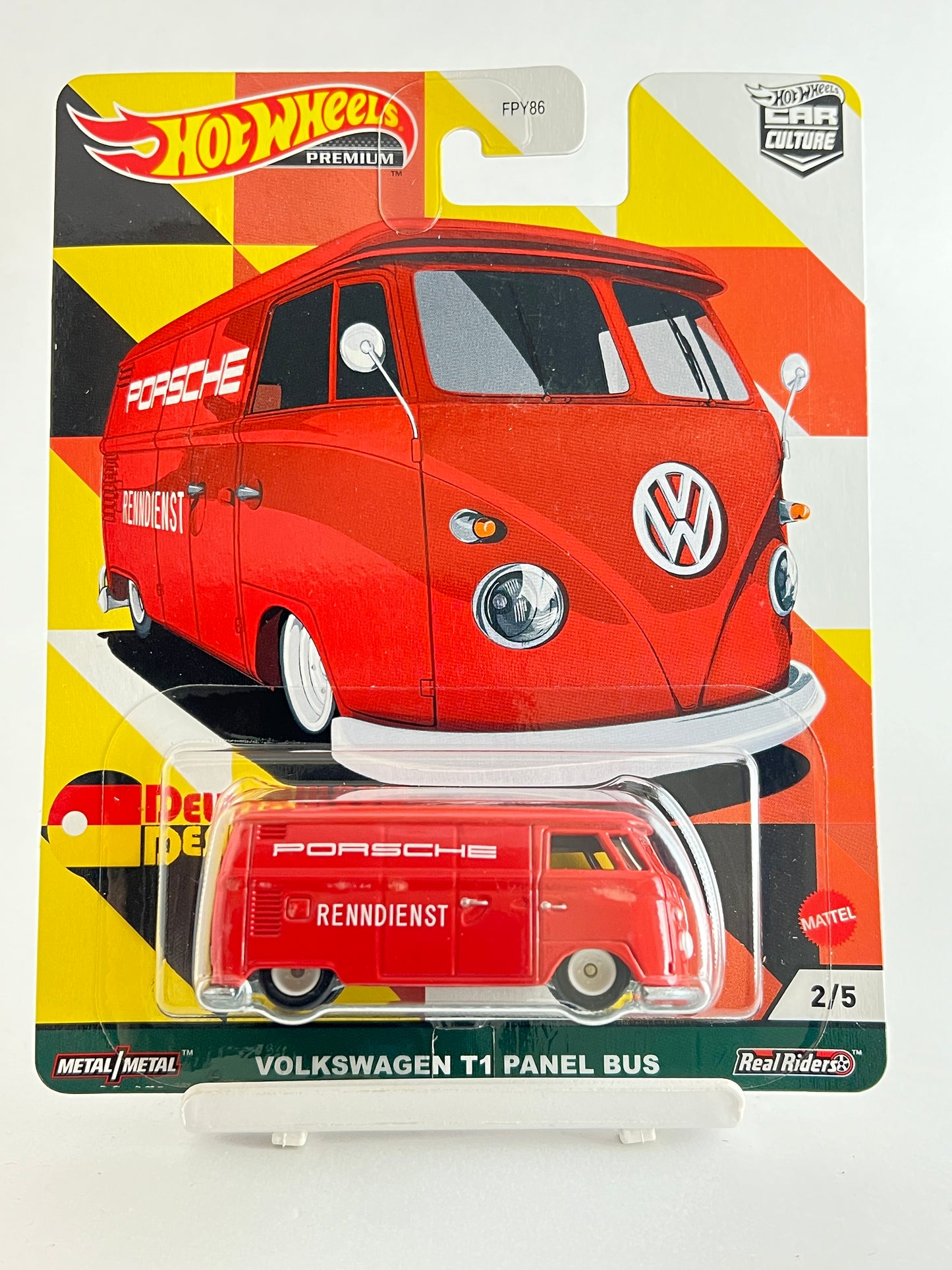 PREMIUM - VOLKSWAGEN T1 PANEL BUS - 5C - Its Fun- Hot wheels - matchbox - diecast