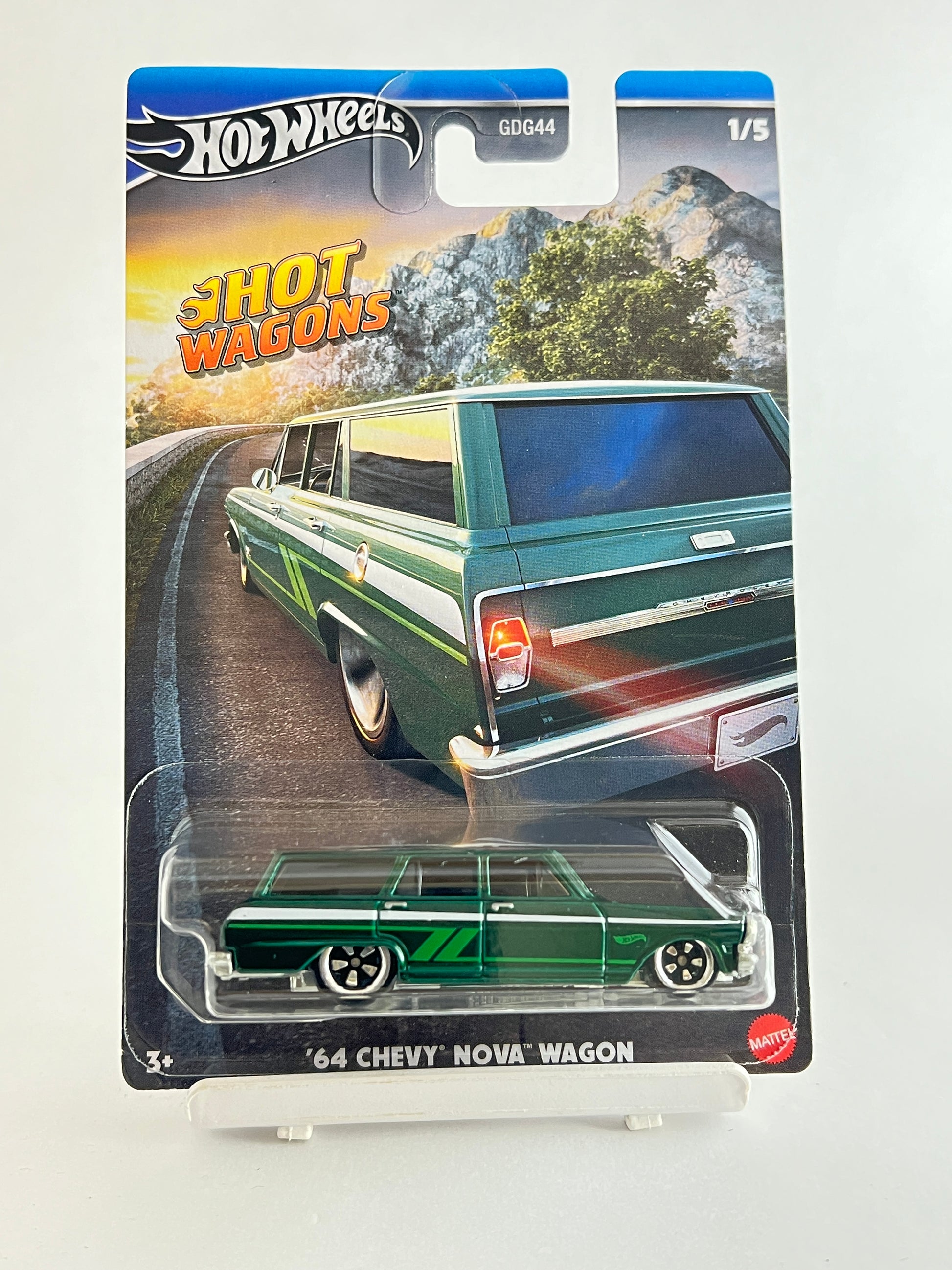 BLISTER CRACK - HOT WAGONS - 64 CHEVY NOVA WAGON (FULL METAL) - 5C - Its Fun- Hot wheels - matchbox - diecast