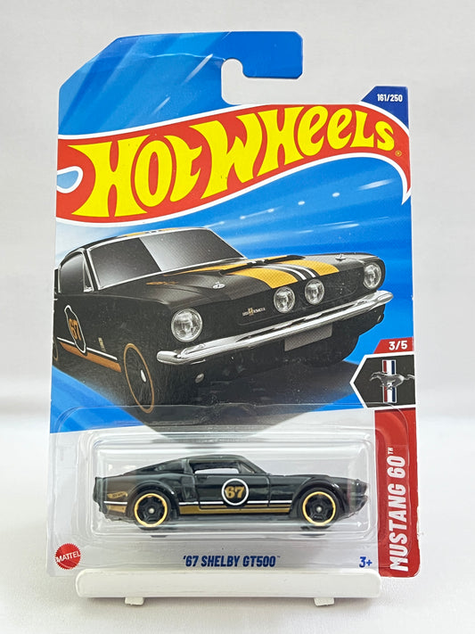 CREASED CARD - HOT WHEELS - 67 SHELBY GT500 - BLACK - 1D
