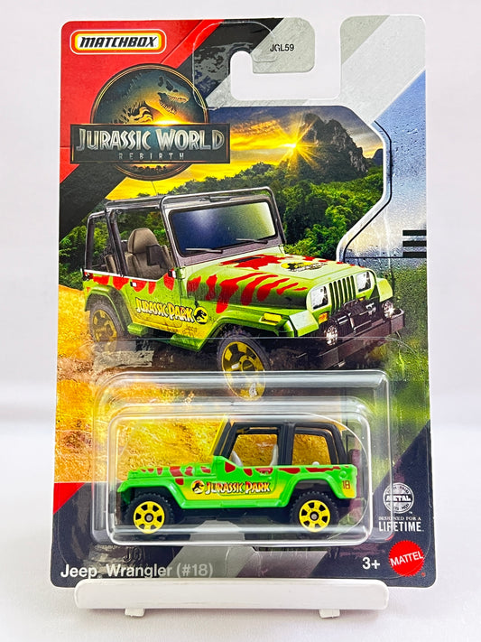 MATCHBOX JURASSIC WORLD - JEEP WRANGLER (#18) - ZX2
